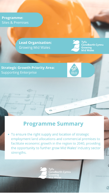 The Sites & Premises Programme Mid Wales Growth Deal